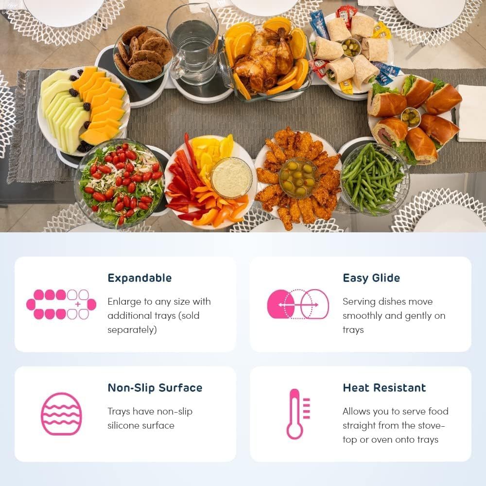 ⏰🔥Dining Table Rotating Storage Rack