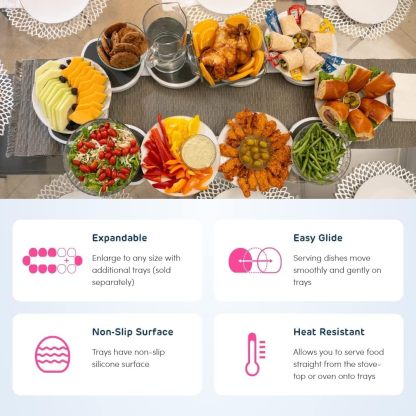 ⏰🔥Dining Table Rotating Storage Rack