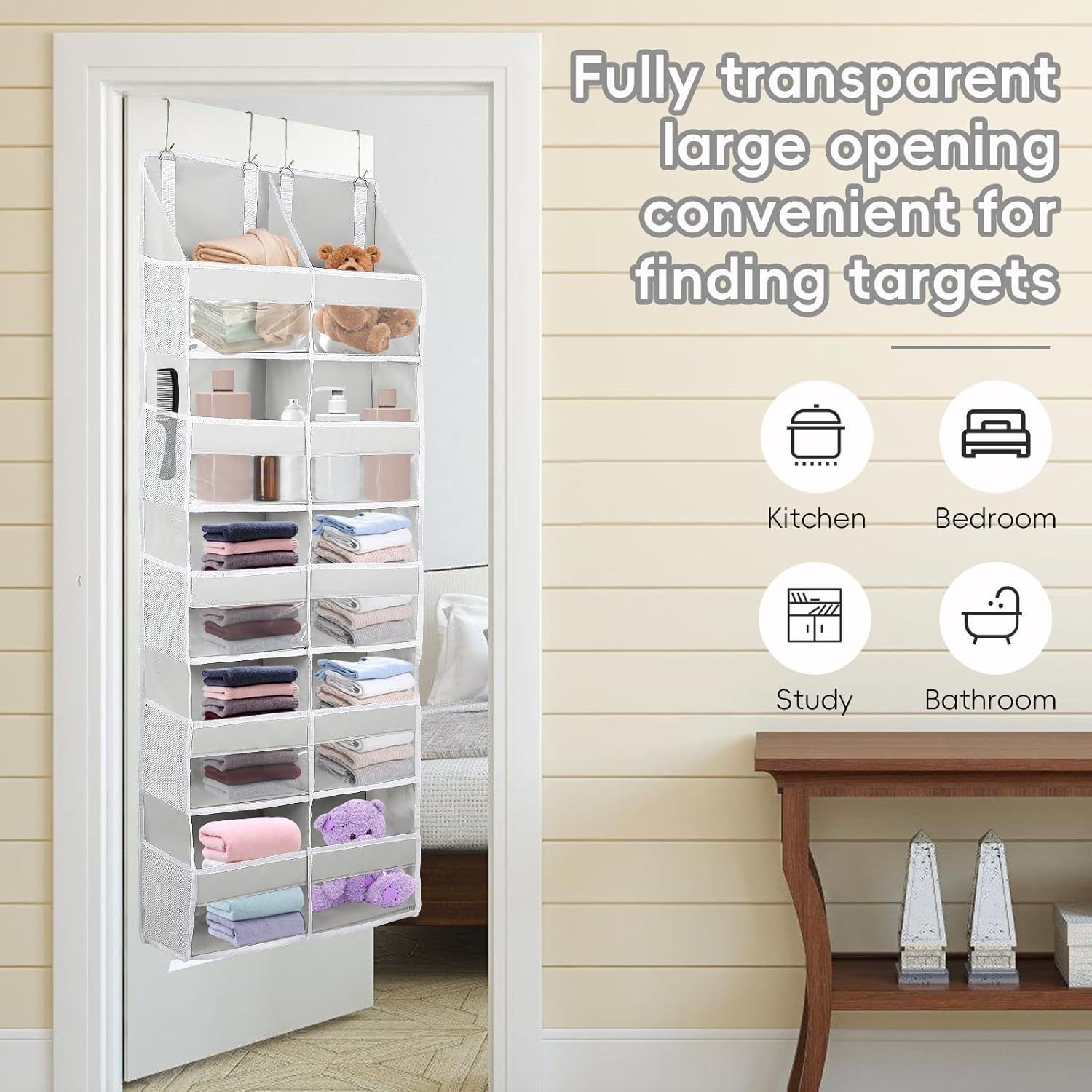 [🏆Flash Sale⚡ 50K+]Ultimate Over-the-Door Organizer — Maximize Space Effortlessly! 🏠✨