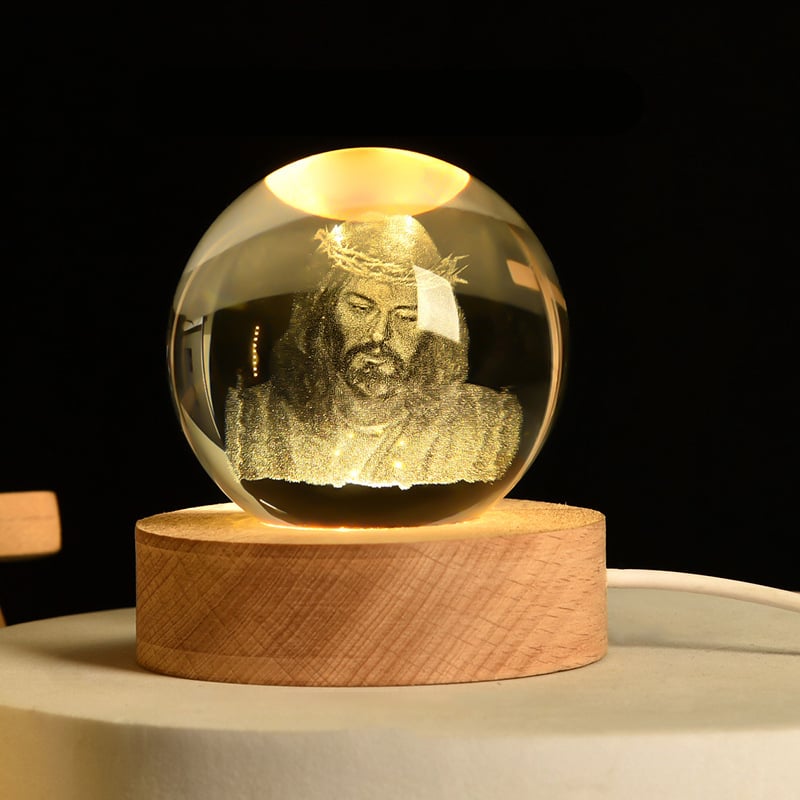 ✨ 3D Crystal Ball Night Light
