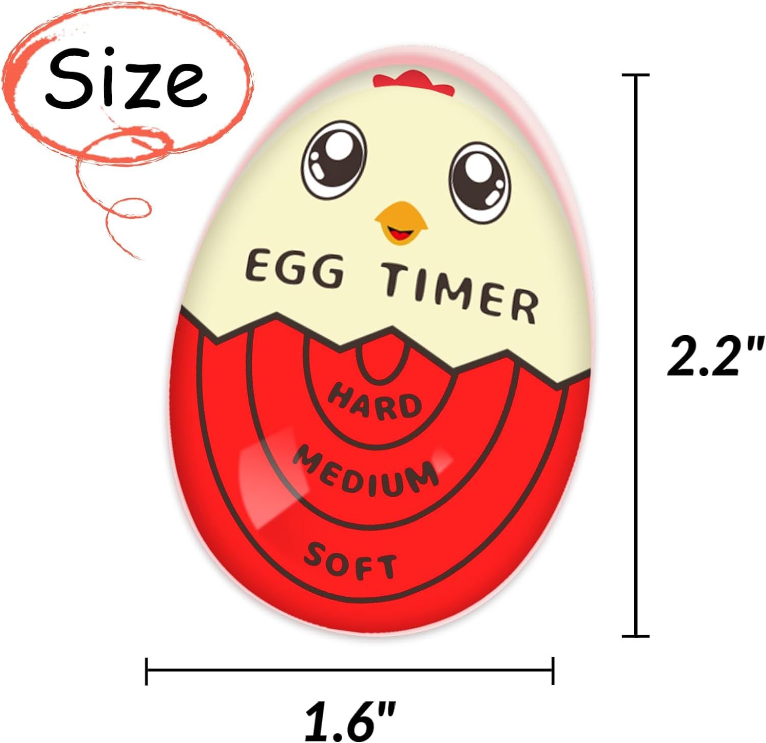 🔥Color Changing Egg Timer – Perfect Soft, Medium & Hard Boiled Eggs Every Time