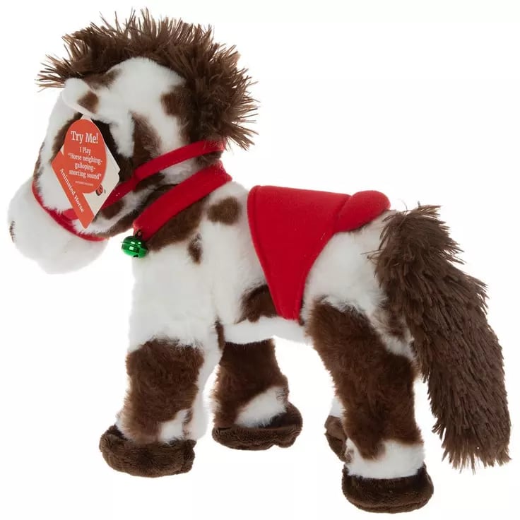 🔥Last Day 49% OFF - 🐎💞Dan Dee Spotted Electric Plush Horse