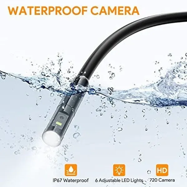 🔎 Plug and play endoscope camera – compatible with Android, iPhone and iPad