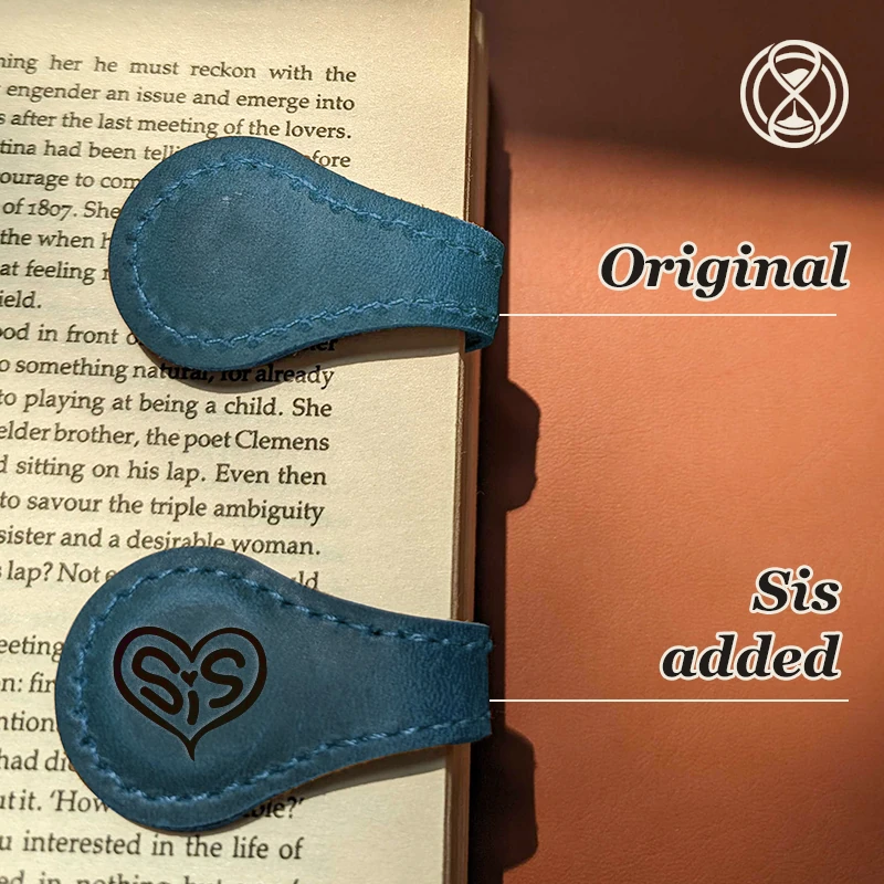 TimelessMark - LAST DAY SALE 75% OFF - Personalized Magnetic Leather Bookmark