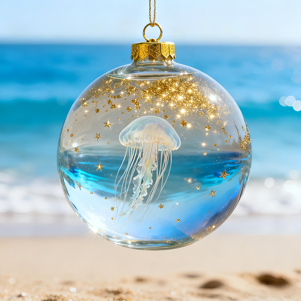 🔥Last Day 60% Off -🌊Sea Life Crystal Glass Decoration Set