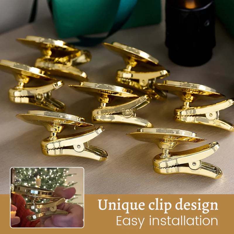 LED Cone-Shaped Festival Clip Candle