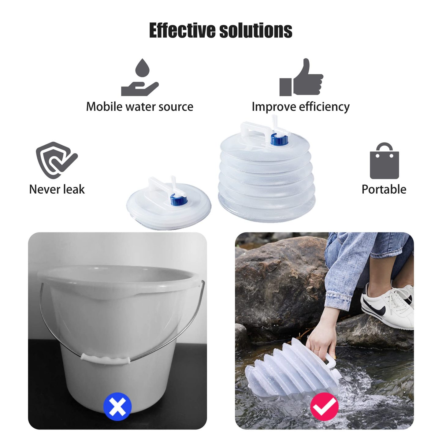 🎅EARLY CHRISTMAS SALE--Collapsible Water Container with Spigot--Buy 2 get 1 free🔥