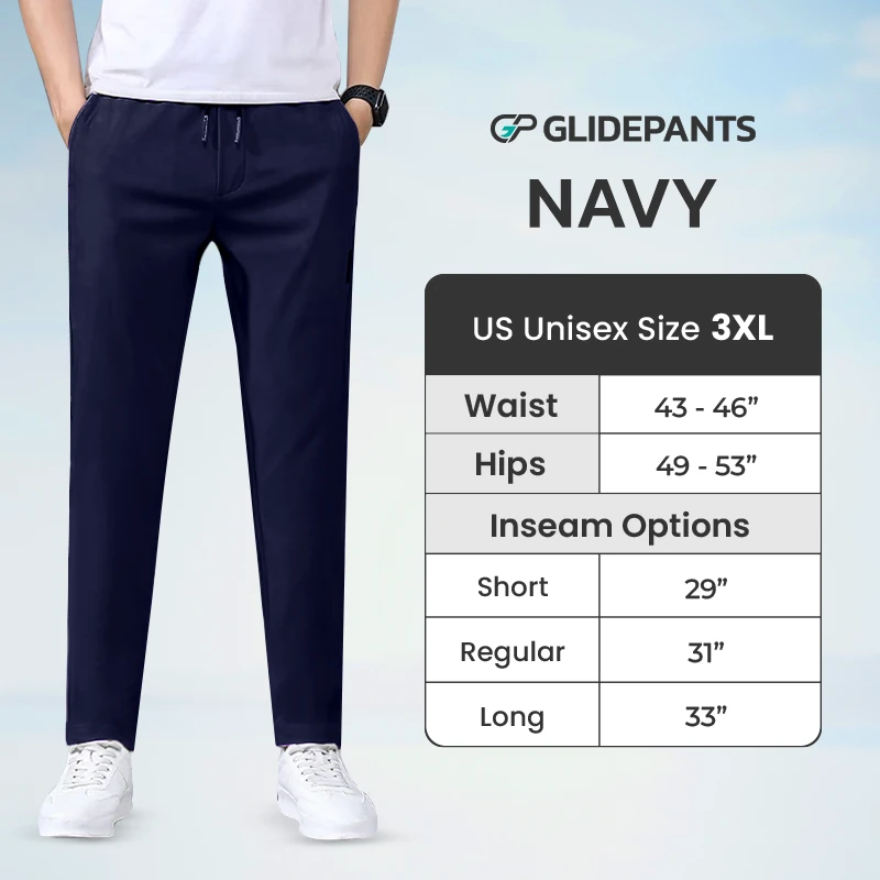GlidePants - Unisex Quick Dry Pull-on Stretch Pants