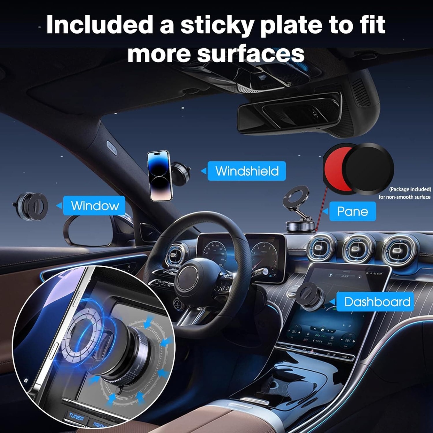Eptchn MagLock 360° Foldable Magnetic Phone Mount
