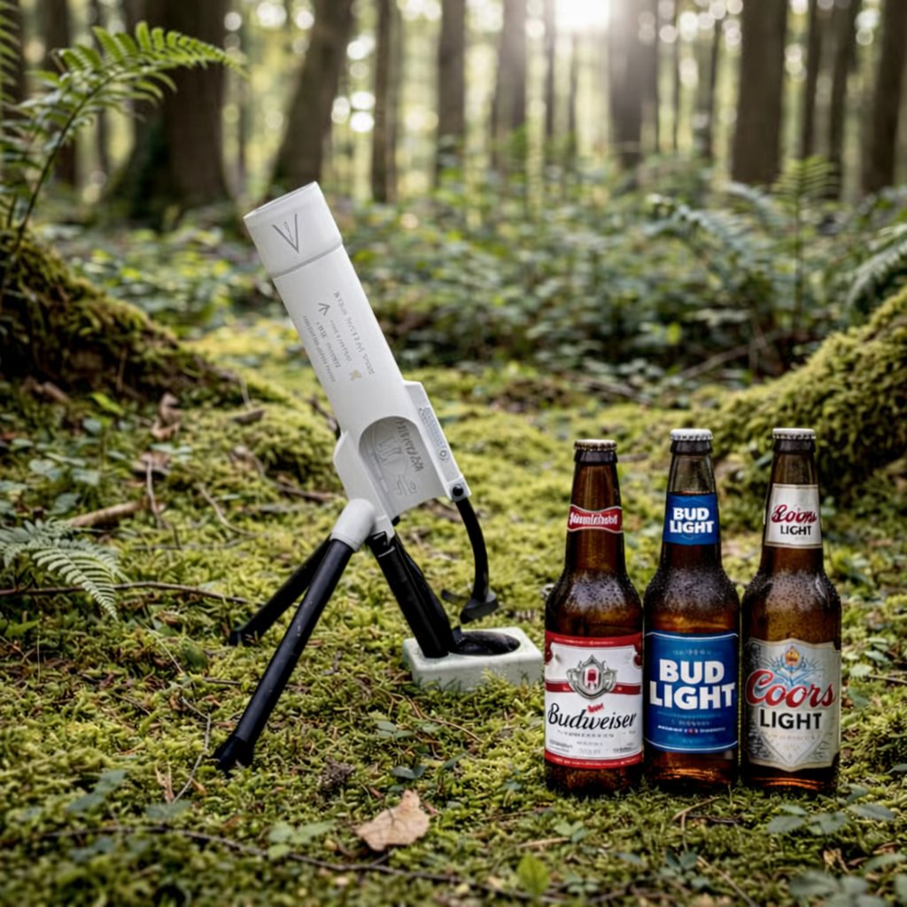 🚀 51mm Beer Bottle Mortar Bottle Opener 🍻🔥Novelty Cap-Launching Desk & Bar Accessory 🎉Buy 2 Get Free Shipping