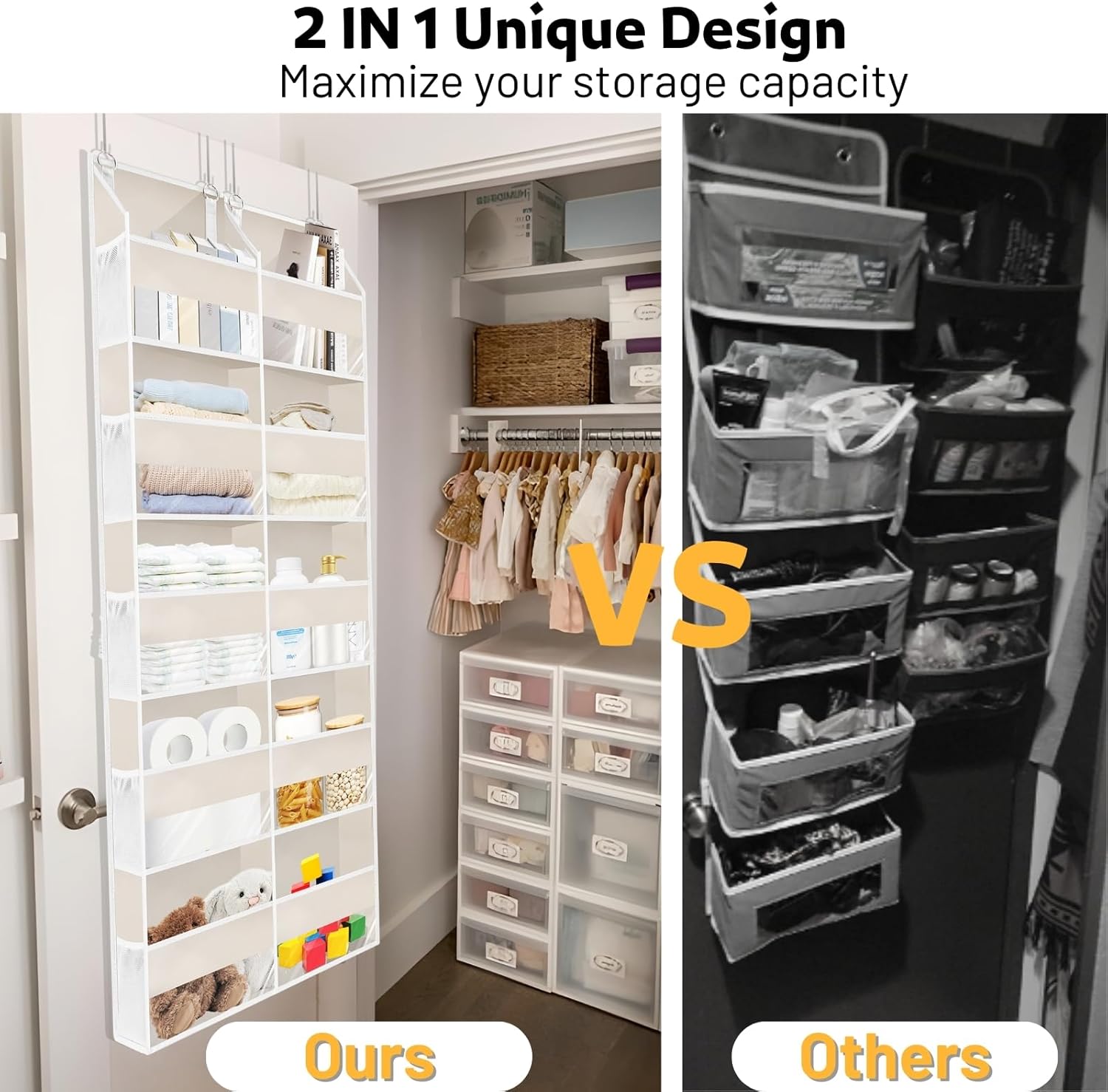 [🏆Flash Sale⚡ 50K+]Ultimate Over-the-Door Organizer — Maximize Space Effortlessly! 🏠✨