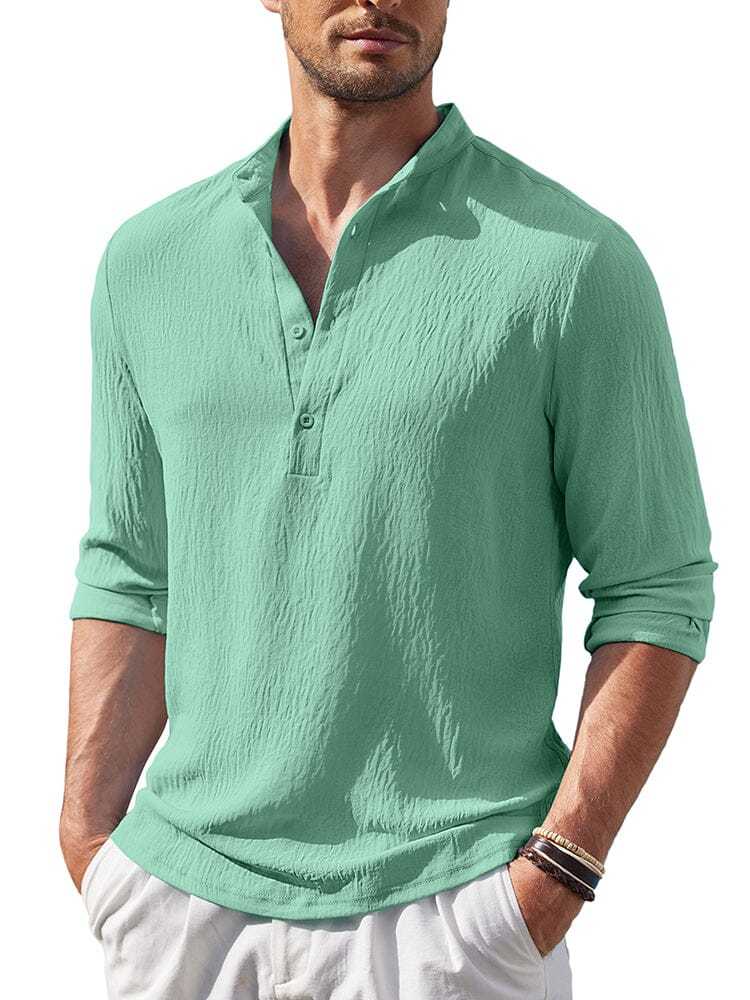 Casual Lightweight Henley Shirt