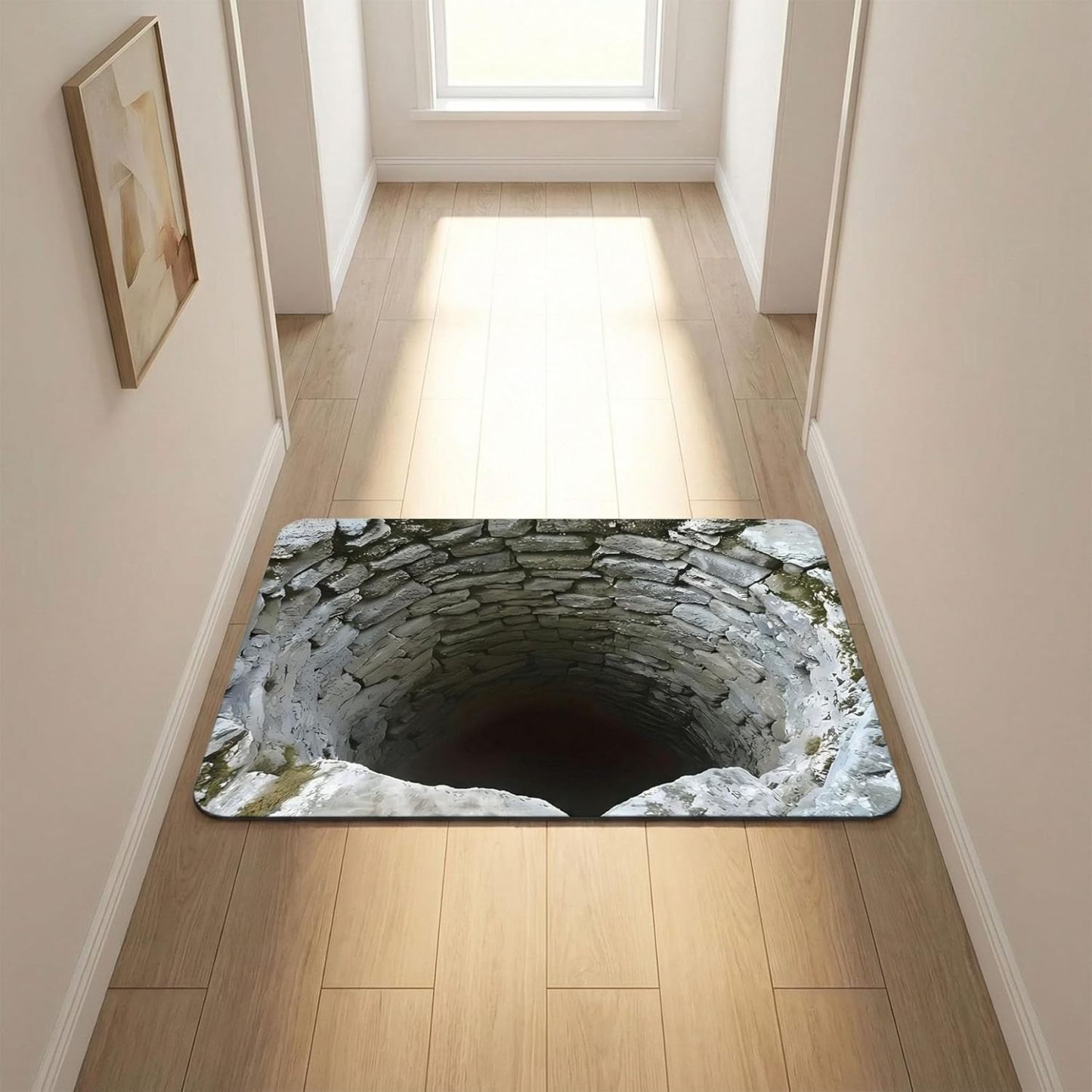 Mind-Bending 3D Optical Illusion Rug – The Viral "Deep Well" Mat Everyone is Talking About!