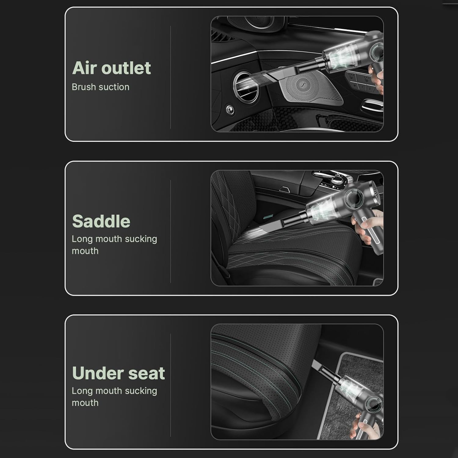 🔥Wireless  Handheld Car Vacuum Cleaner Portable Cordless , Vacuum Cleaner with Multi-Nozzles