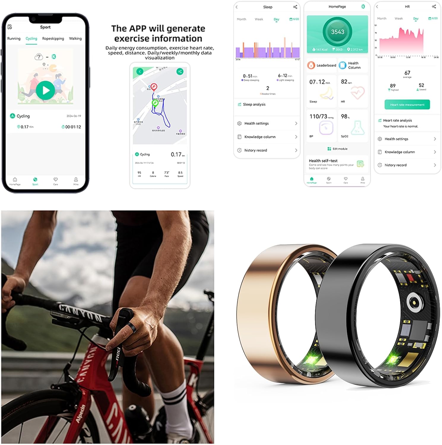Smart Ring Fitness & Health Tracker Pro Free APP ✅GMP Approved
