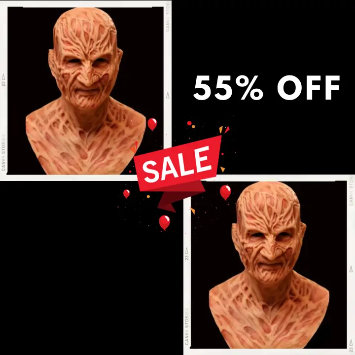 🔥 Early Halloween Promotion 50% OFF😈 Freddy Krueger Mask