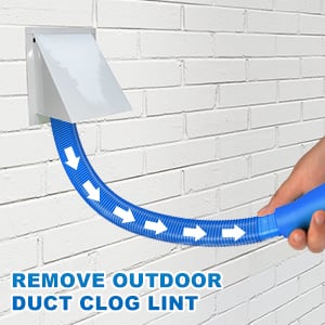 PetOde dryer lint vacuum attachment