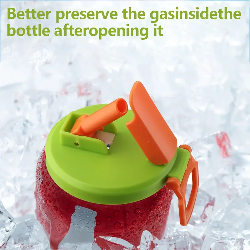 Reusable Drink Can Lids with Built-in Straw – Sustainable & Spill-Proof (5 Pack)