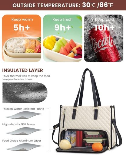 💼 The Ultimate 2-in-1 Tote Bag – Where Elegance Meets Functionality! 🍽️