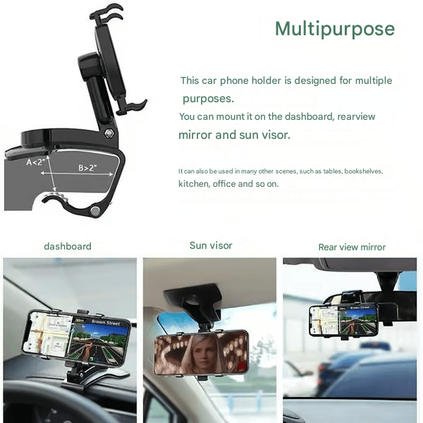 🏆New Arrival 360 Degree Rotating Car Dashboard Phone Holder-SLOOSELYK