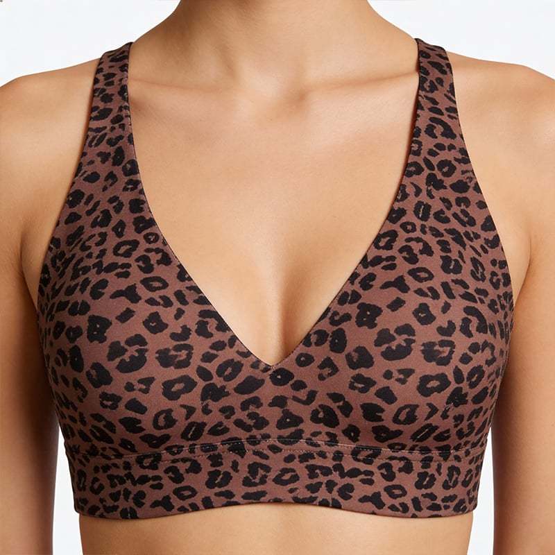 🏆LAST DAY SALE 49% OFF 🔥Super Firming Leopard Print Jelly  Bra | Women Wirefree Bras 👍No More Sagging Breasts