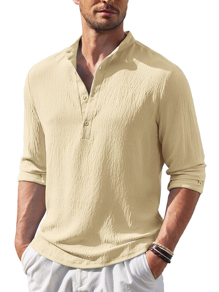 Casual Lightweight Henley Shirt