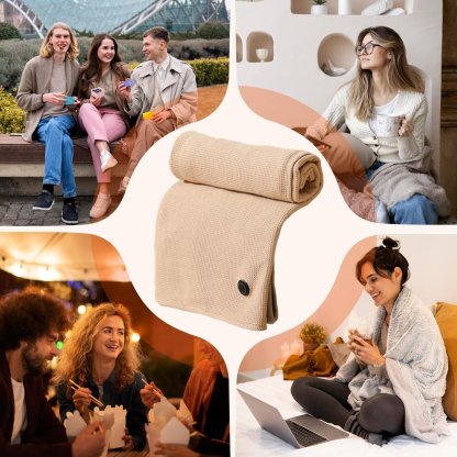 🎄LAST DAY 50% OFF - 🔥Portable Heated Blanket Shawl