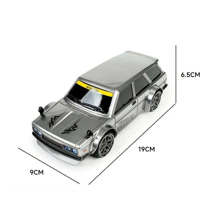 1/24 Scale High-speed drift racer with wireless remote control and four-wheel drive power