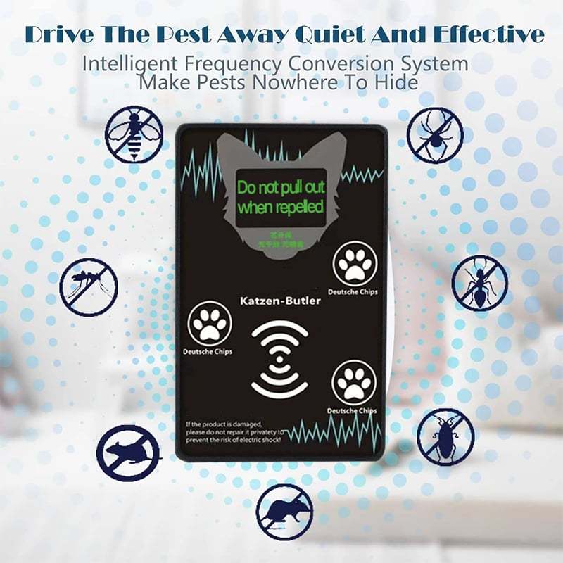 Ultrasonic electronic mouse repeller