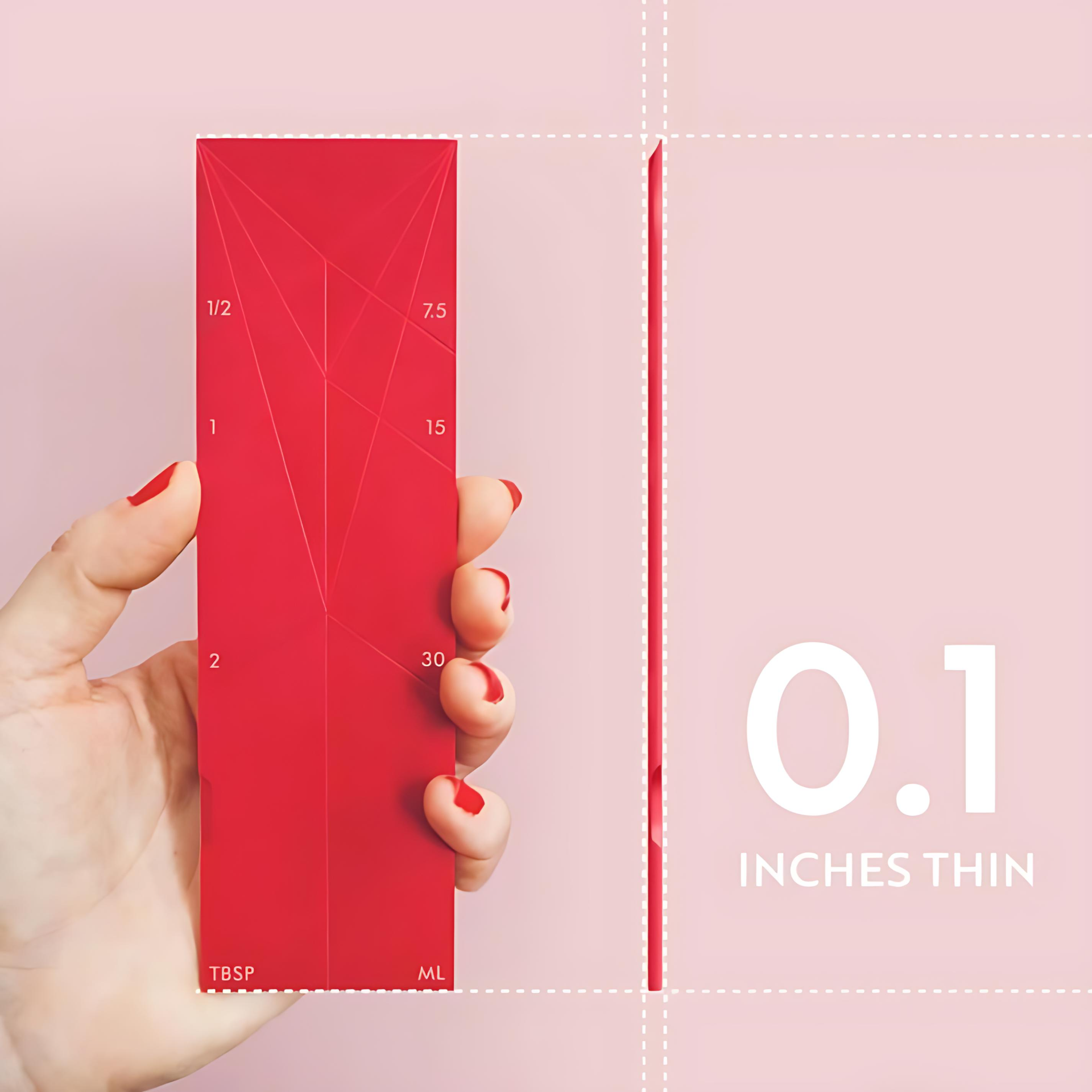 🔥🔥2025 Hot Sale - 📏 POLYGONS FLAT 3-IN-1 MEASURING SPOONS SET 🍽️🔥