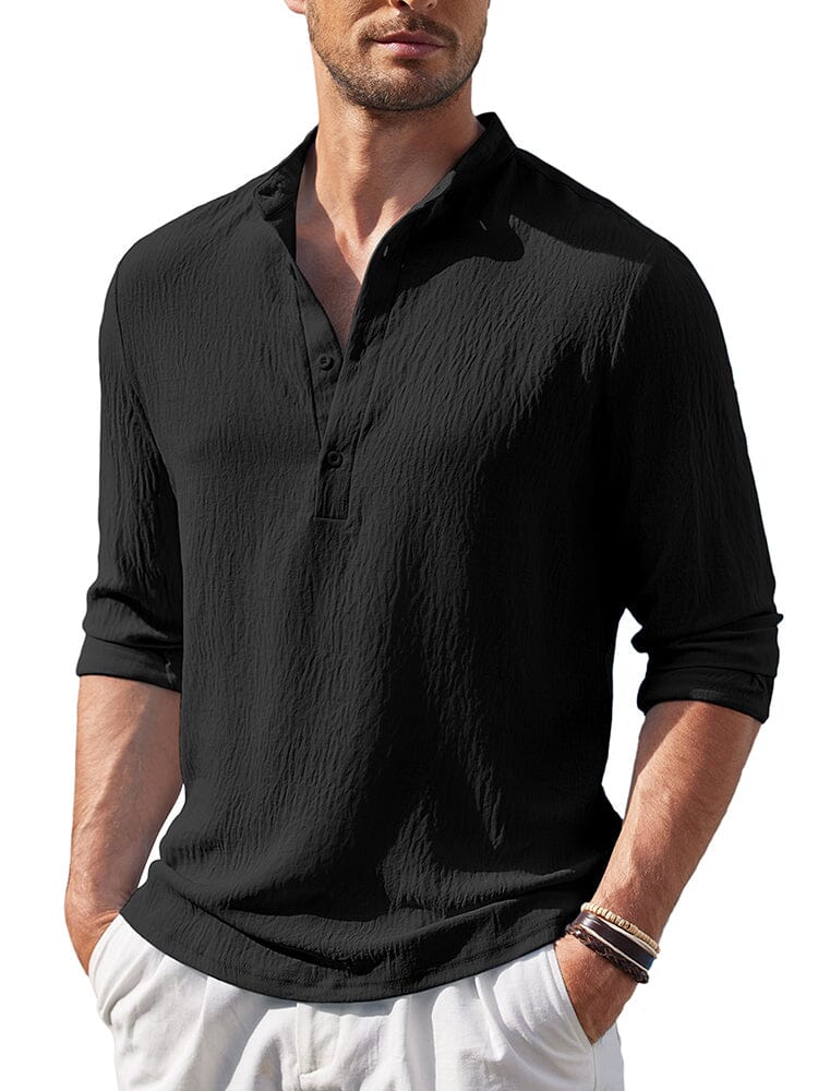 Casual Lightweight Henley Shirt