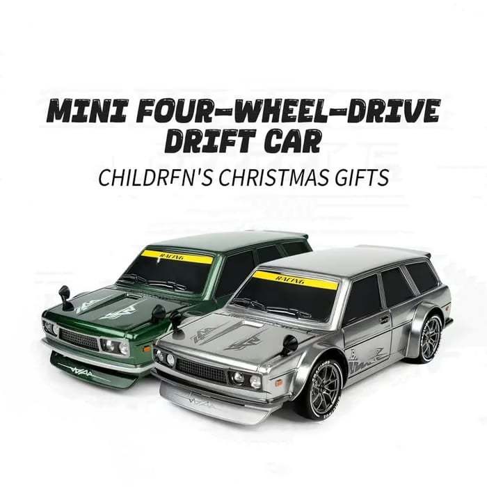 1/24 Scale High-speed drift racer with wireless remote control and four-wheel drive power