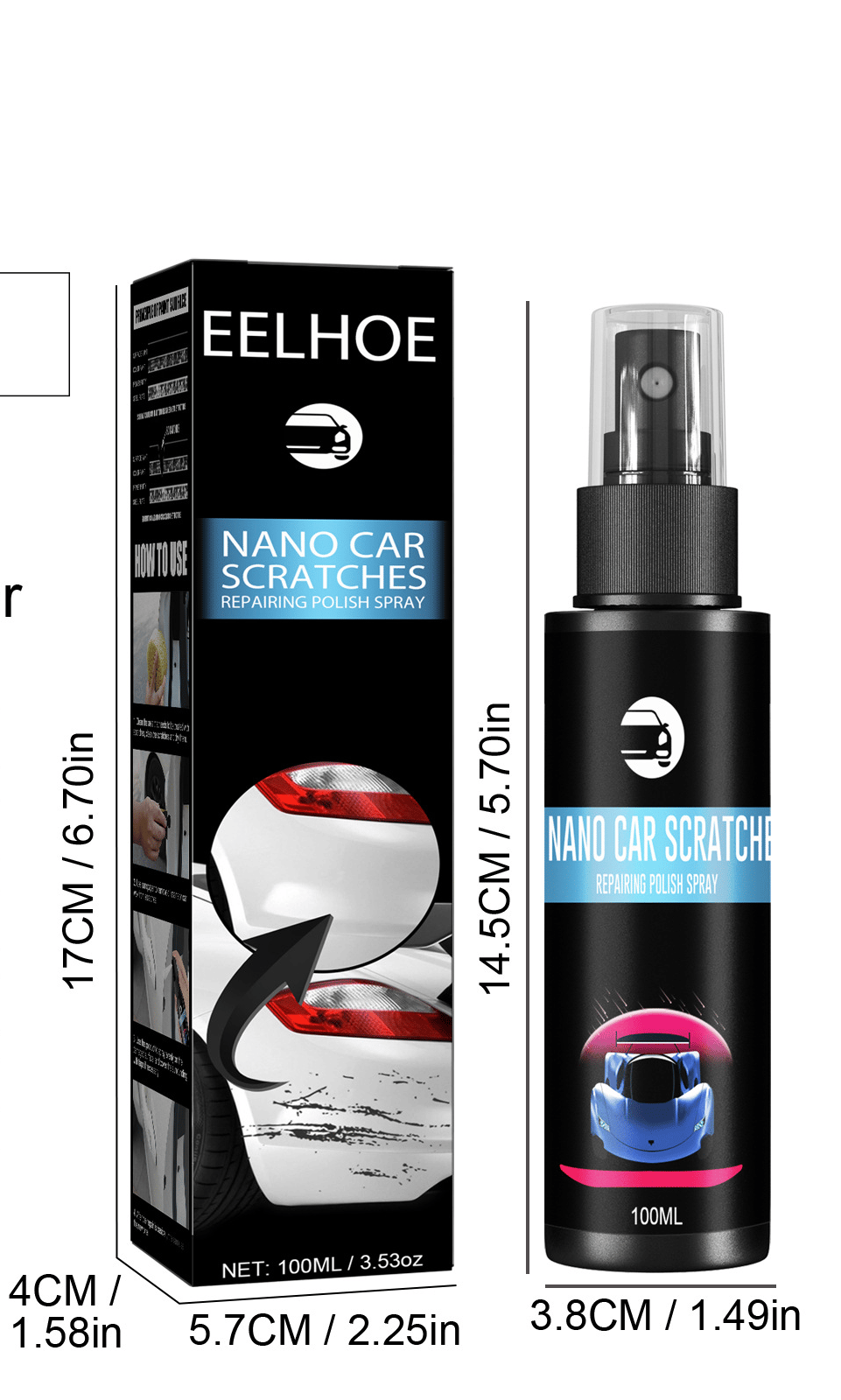 🔥Car Scratch Removal Spray(Colorless and transparent:Suitable for various body colors🚗)