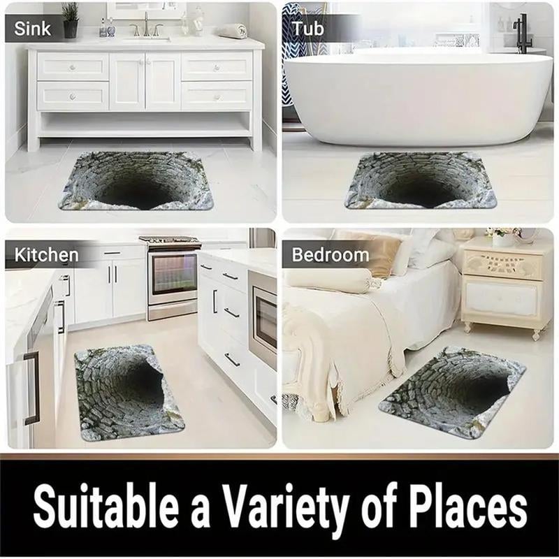 Mind-Bending 3D Optical Illusion Rug – The Viral "Deep Well" Mat Everyone is Talking About!