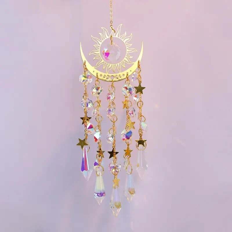 ⏰⌛✨ Crystal solar collector, indoor and outdoor decoration for windows, bedroom, patio and garden☪️