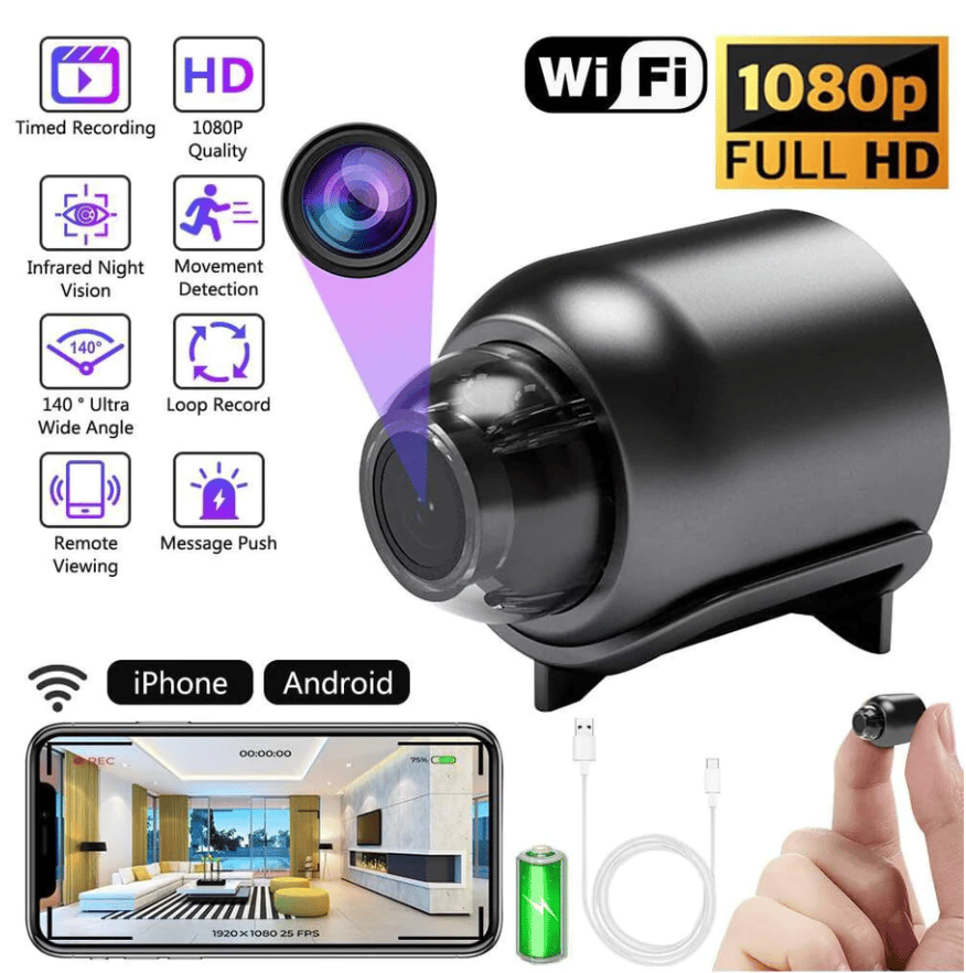 🏆Monitor Your House Yourself for Only $13.99 !🎁Mini 5G Wireless Wifi Camera 1080P HD