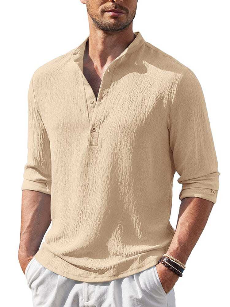Casual Lightweight Henley Shirt