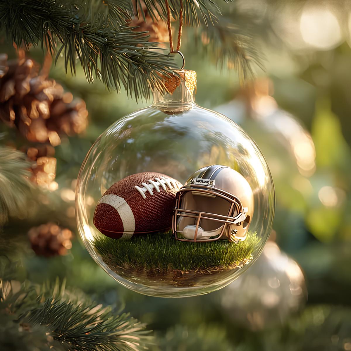 🎁LAST DAY 50% OFF-⚾Sports Holiday Ornament-3D crystal ball decorations
