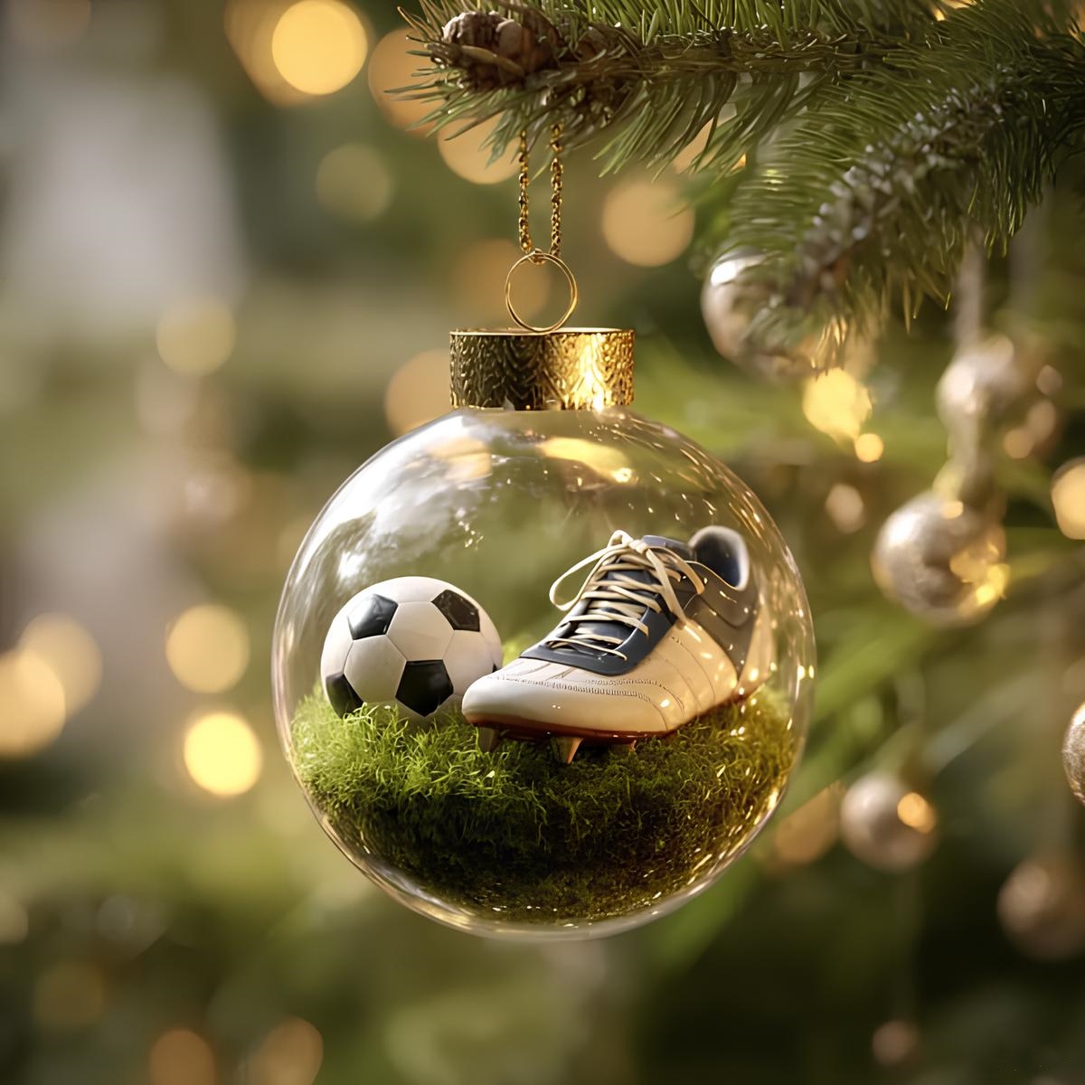 🎁LAST DAY 50% OFF-⚾Sports Holiday Ornament-3D crystal ball decorations