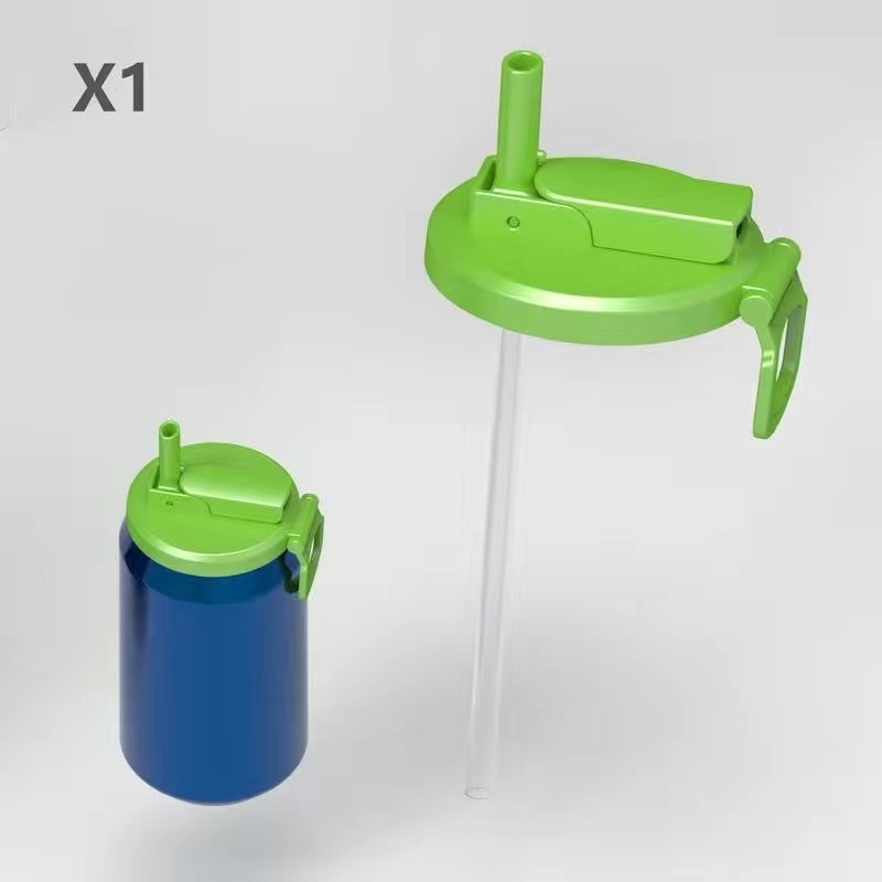 Reusable Drink Can Lids with Built-in Straw – Sustainable & Spill-Proof (5 Pack)