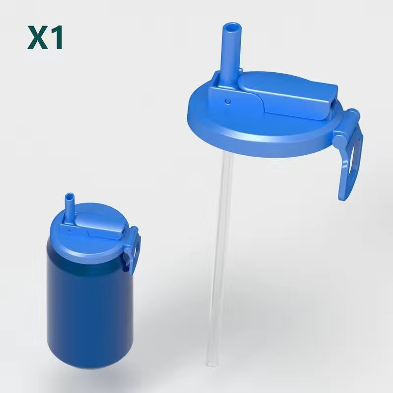 Reusable Drink Can Lids with Built-in Straw – Sustainable & Spill-Proof (5 Pack)