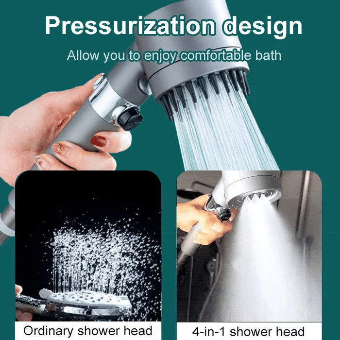 German Massage Multifunctional One-button Adjustment Shower Head