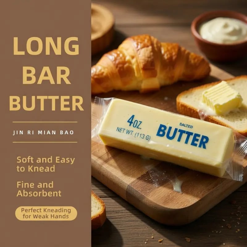 🧈 Butter Stick Squishy Toy – Funny Stress Relief Squeeze 😂