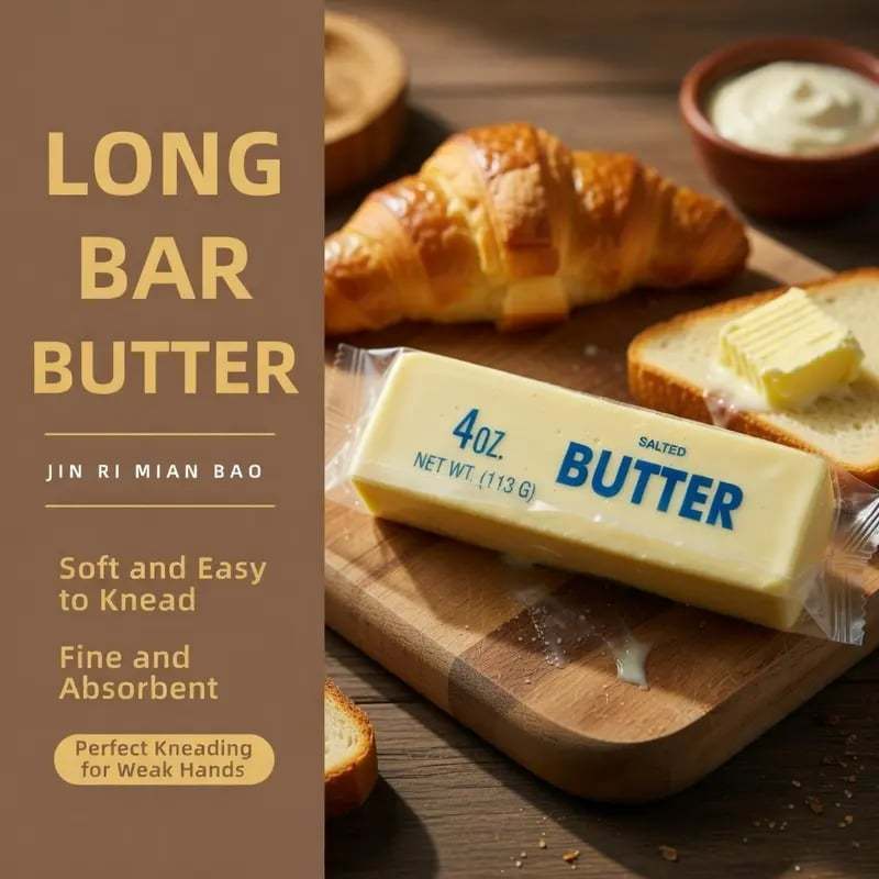 🧈 Butter Stick Squishy Toy – Funny Stress Relief Squeeze 😂