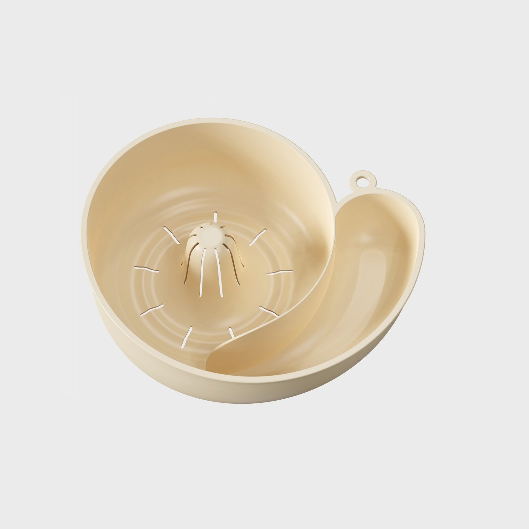 Small snail drain basket hanging dry and wet separation fruit and vegetable drain basket