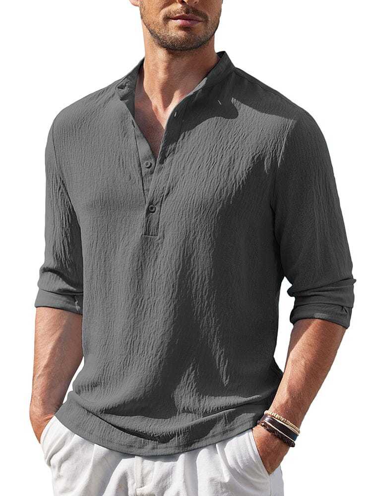 Casual Lightweight Henley Shirt