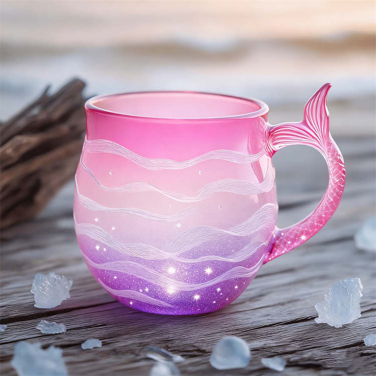 Mermaid Tail Glass Mug Collection 🌊🧜‍♀️