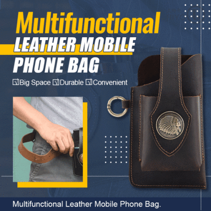 🔥Last Day 50% Off🔥 - Multifunctional Leather Mobile Phone Bag