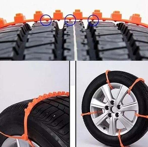 🔥Universal Reusable Anti-skid PE Tire Chains