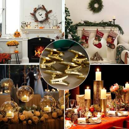 LED Cone-Shaped Festival Clip Candle